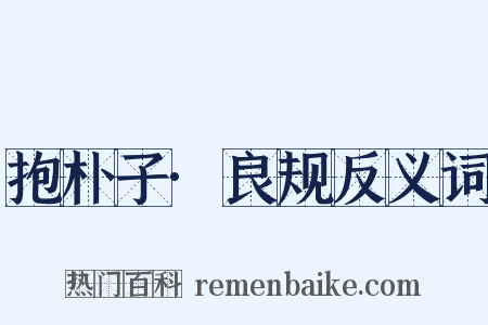 抱朴子·良规反义词是什么意思的图片